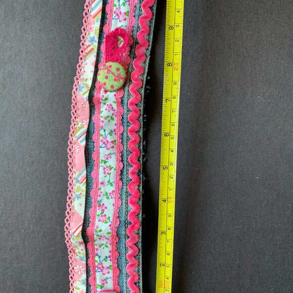 Artist made Fabric Cuff Bracelet - Picture 3 of 9